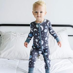 Little sleepies brand bamboo viscose pajama size 3-6 months. “Moon and back”